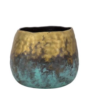 Jarrón de Hierro Minimalista de Estilo Nórdico en Color Marrón Óxido - Florero Decorativo de Metal Cónico y Alto para Interiores Modernos - Product Image 4