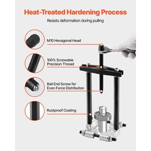 Kit Separatore Cuscinetti da 14 Pezzi, Capacità 5 Tonnellate, con Ganasce da 2 Pollici e 2.8 Pollici, Estrattori per Ingranaggi e Pignoni per la Rimozione di Cuscinetti - Product Image 5