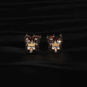 Marquise & <b>Emerald</b> Cut Lab Grown Diamond <b>Earrings</b> trendy Stud <b>Earrings</b> Casual Diamond <b>Earrings</b> Luxury Diamond Stud <b>Earrings</b> - Product Image 3