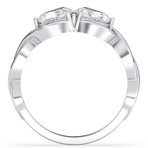 Bague de fiançailles en forme de cœur REYES, nouvelle création, en argent sterling 925, moissanite certifiée GRA, bijoux fins pour femmes, très demandée. - Product Image 6