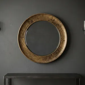 Wooden Round <b>Mirror</b> Frame Rustic Natural Wood <b>Wall</b> Mounted Decorative <b>Mirror</b> <b>for</b> Bedroom <b>Bathroom</b> Living Room - Product Image 2