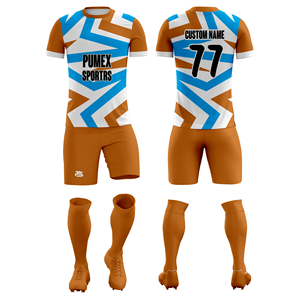 Camiseta de Entrenamiento de Fútbol y Conjunto de Uniforme de Fútbol Personalizados con Transferencia Térmica, Transpirables, de Secado Rápido, 100% Poliéster - Product Image 5