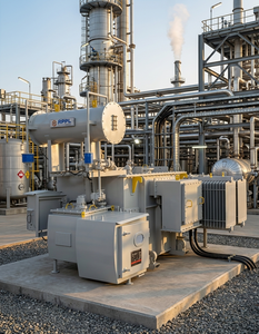 Transformador de Distribución de Energía para Plantas Químicas, Dyn11, Bobinado de Cobre, Trifásico, Reductor, ONAN, Bajas Pérdidas, Equipo Eléctrico - Product Image 1