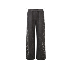 Survêtements en strass de couleur unie pour adultes, style streetwear, taille personnalisée, dernier design, survêtements en strass pour hommes - Product Image 6