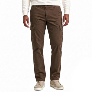 Pantalon cargo décontracté pour homme en coton de qualité supérieure, coupe classique, pour usage quotidien, couleur personnalisée, vente en gros de pantalons pour homme - Product Image 1