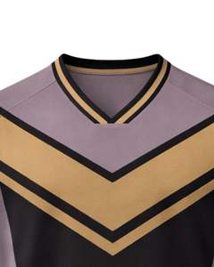 Polo homme bleu et gris à manches courtes, imprimé graphique, vêtements de sport décontractés, respirant, polyester, pour le golf, le tennis et l'entraînement - Product Image 5