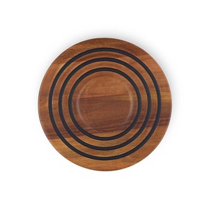 แผ่นรองจานลายไม้กระถินพร้อมแผ่นซิลิโคน - งานฝีมือขายส่ง - Product Image 5