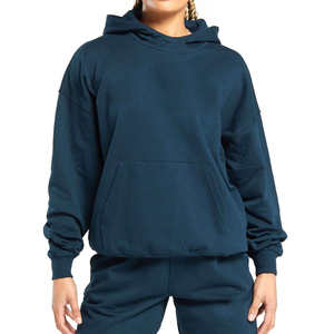 Sweat-shirts à capuche personnalisés en polaire pour femmes, pulls amples unis pour femmes, sweats à capuche grande taille pour femmes - Product Image 1