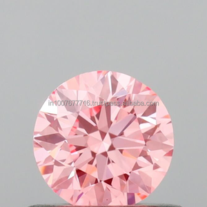 Diamante Suelto Redondo de Corte Excelente, Color Rosa Intenso, Claridad VS1, 1.50 Ct, Certificado IGI, para Anillo de Compromiso y Joyería - Product Image 2