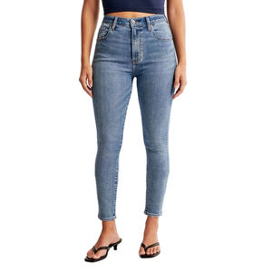 Pantalones Vaqueros de Cintura Alta y Pierna Ancha para Mujer, Corte Holgado, Rectos, Estilo Vintage, Azules, Jeans Casuales para Dama - Product Image 4