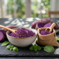 Farine de Racine d'Igname Violette Ube Lyophilisée de Qualité Supérieure, Naturelle et de Qualité Alimentaire pour Gâteaux, Pains, Sauces et Compléments Alimentaires 1kg