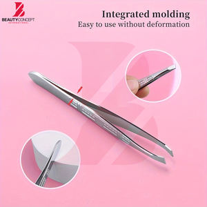 Pinzas de Punta Inclinada de Calidad Profesional para Dar Forma a las Cejas, Extractor de Vello de Acero Inoxidable de Alta Precisión, Herramientas de Belleza para Esteticistas - Product Image 5