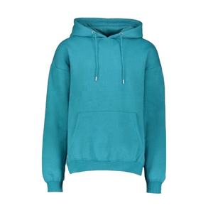 Sweat à capuche à manches longues en coton 100% avec logo personnalisé du fabricant Capuche surdimensionnée Motif imprimé athlétique uni Fourniture OEM Polaire - Product Image 2