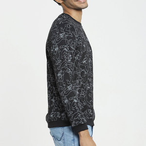 Sudadera con Capucha para Hombre, Estampado Digital, Felpa, Corte Holgado, Tejido de Algodón, Informal, para Invierno - Product Image 2