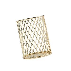 Porte-stylos en fil métallique doré, très vendu, fabriqué avec des matériaux de haute qualité à prix abordables, organiseurs de bureau et de tiroirs - Product Image 4