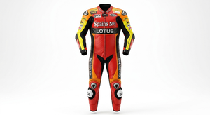 Traje de Carreras Jorge Lorenzo MotoCP Premium de Una Pieza Completo para Pista con Protectores Deslizantes OEM CE - Product Image 1