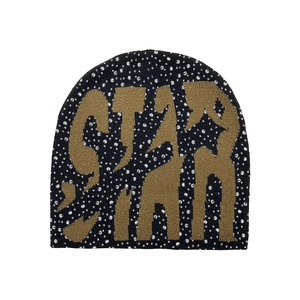 Custom Reversible Bini All Over Print Designer Knitted Unisex Rhinestone Bennie <b>Cap</b> Hat <b>Winter</b> Skull <b>Cap</b> Kint Beanies <b>for</b> <b>Men</b> - Product Image 3