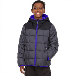 Chaqueta Acolchada con Capucha Unisex, Color Sólido, Resistente al Viento, Relleno Grueso de Poliéster, Cierre de Cremallera, Corte Regular, Informal, para Invierno - Product Image 5