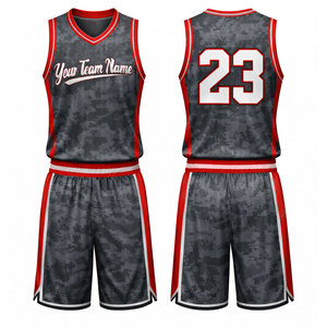 Conjunto de Uniforme de Baloncesto de Alta Calidad, Personalizado, con Nombre/Sponsor/Número, Reversible, Sublimado, de Secado Rápido - Product Image 2