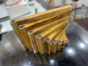 Portavelas de madera, portavelas de Navidad hecho a mano de tamaño personalizado para el hogar y la decoración de la Mesa de la India - Product Image 2