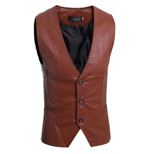 เสื้อกั๊กหนังแท้สำหรับผู้ชายเสื้อกั๊กหนังแท้สำหรับผู้ชาย - Product Image 1