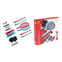 Kit d'accessoires sportifs 16-en-1 Lucky Fox avec raquette de tennis de table en ABS+silicone et jeu de golf