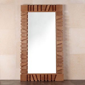 Rectangular wood full length <b>mirror</b>, geometric open cutout windowpane frame accent <b>mirror</b>, available at wholesale prices. - Product Image 3