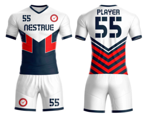 Maillots de football personnalisés tendance : ensembles d'uniformes d'équipe, tenues d'entraînement, vente en gros, pas cher, réversibles, pour hommes, en petite quantité, pour le football - Product Image 1
