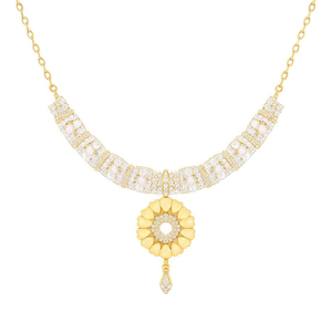 Conjunto de Collar Geométrico con Diamantes Americanos, Perlas de Imitación y Baño de Oro - Product Image 2