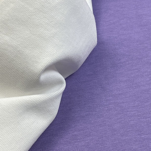 T-shirt Homme Oversize Violet avec Imprimé Noir Col Rond Manches Courtes Style Urbain Bordure Contrastante 100% Coton Tricoté - Product Image 3