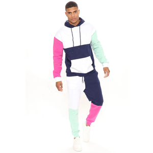 Chándal de entrenamiento de algodón ajustado para hombre, transpirable, tipo jersey, para gimnasio y ropa de calle. - Product Image 1