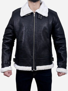 Chaqueta de Piloto Aviador A2, Estilo Bomber, de Lona y Cuero Desgastado, con Capucha, Transpirable, para Invierno, Color y Logotipo Personalizables, para Hombre - Product Image 5