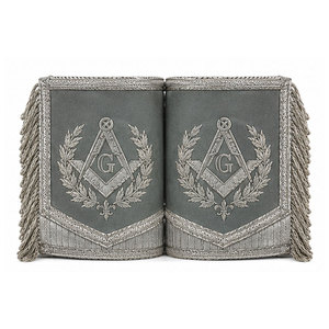 Manchettes maçonniques avec motifs élégants, matériau de qualité et ajustement confortable pour chemises formelles, vestes et accessoires de manches - Product Image 1