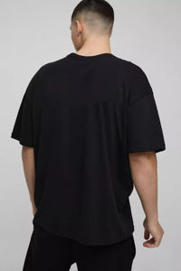 เสื้อยืดโอเวอร์ไซส์ผู้ชาย สตรีทแวร์ ผ้าฝ้าย 100% กันยับ พิมพ์ลายโลโก้แบบ DTF ตามสั่ง สตรีทแวร์ ฮิปฮอป พิมพ์ลายดิจิตอล - Product Image 2