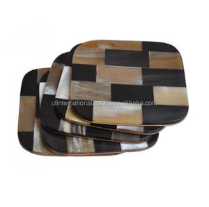 100% Bone Inlay coaster and <b>Mother</b> of Pearl Best Design coaster and square Shape and Customized Color Top Selling - Product Image 3