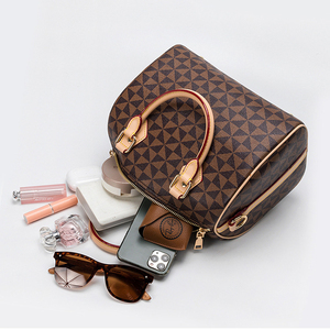 Sac Boston en cuir PU de haute qualité, imprimé, pour femme, sac à bandoulière, sacs de créateurs de marques célèbres, sac à main de luxe, grand modèle - Product Image 3