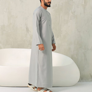 Fábrica OEM de Thobes: Poliéster Islámico Personalizado con Confección Moderna y Antiencogimiento para Marcas Globales y Exportación - Product Image 3
