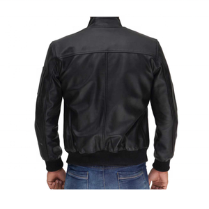 Hot Sale Top Quality Winter Wholesale Custom Black Leather Jackets Available for Men in <b>Cheap</b> Prices - Product Image 4