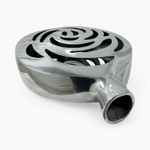 Vase décoratif en métal ajouré à motif floral, parfait pour la décoration de hall d'hôtel, idéal pour les fleurs séchées et l'arrangement de l'herbe de la pampa - Product Image 2