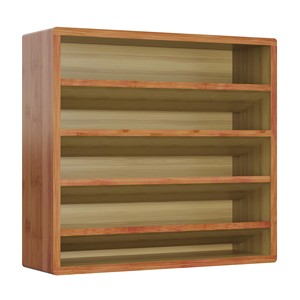 Étagère à épices Aqdus Saleem AC-2417 à un seul niveau en bois d'acacia, style moderne du milieu du siècle - Rangement de cuisine - Product Image 2