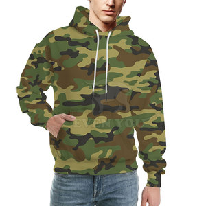 Sudadera con Capucha Moderna con Estampado de Camuflaje, Estilo Urbano, para Adolescentes, Unisex, Uso Diario - Product Image 3