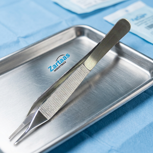 Pinzas Adson de Acero Inoxidable de Alta Calidad, Sin Dientes, 12 cm, Uso Hospitalario, Instrumentos Quirúrgicos Reutilizables - Product Image 2