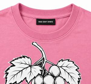 HASE CRAFT SPORTS Herren Rosa Kurzarm-T-Shirt mit Rundhalsausschnitt Umweltfreundlich Locker Sitzend Oxford-Stoff 100% Baumwolle Lässiges T-Shirt - Product Image 5