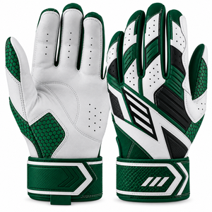 Elosn Sports Manufacture Leather Batting Gloves With Wrist Support For Training Unisex Adult Flexible Breathable Durable Gloves - Product Image 5