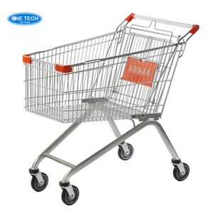 Carrelli della spesa / Carrelli per la spesa 150L Vietnam One Tech Carrello della spesa in rete di acciaio inossidabile, verniciatura a polvere blu, rosso - Product Image 6
