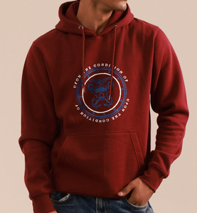 Sweat-shirt à capuche pour homme avec logo personnalisé OEM, mélange de coton, imprimé, pull-over d'hiver, qualité supérieure, respirant - Product Image 5