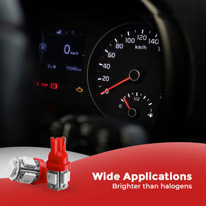 Ampoules LED Roadpower Red T10, lot de 10, CANbus, sans erreur, Plug and Play, économise la durée de vie de la batterie tout en offrant une puissance élevée - Product Image 2