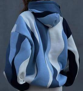 Design très demandé 100% Polyester French Terry Impression personnalisée sur le devant Décontracté Ample Anti-rétrécissement Anti-plis Imperméable - Product Image 6