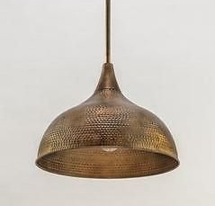 Rustic Metal Hanging Pendant Light Dome Shape Indoor <b>Kitchen</b> <b>Decor</b> Durable Design - Product Image 2