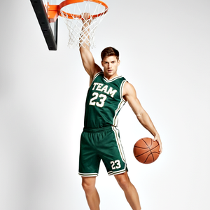 Uniforme de Baloncesto de Secado Rápido, Calidad Premium, Color Verde Oscuro, Jersey sin Mangas con Pantalones Cortos, Nombre del Equipo Personalizado al por Mayor - Product Image 2